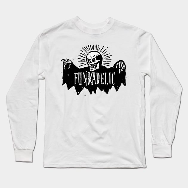 funkadelic bat bone Long Sleeve T-Shirt by cenceremet